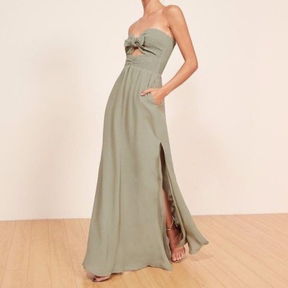 Reformation Hibiscus Dress in Seafoam - NBW